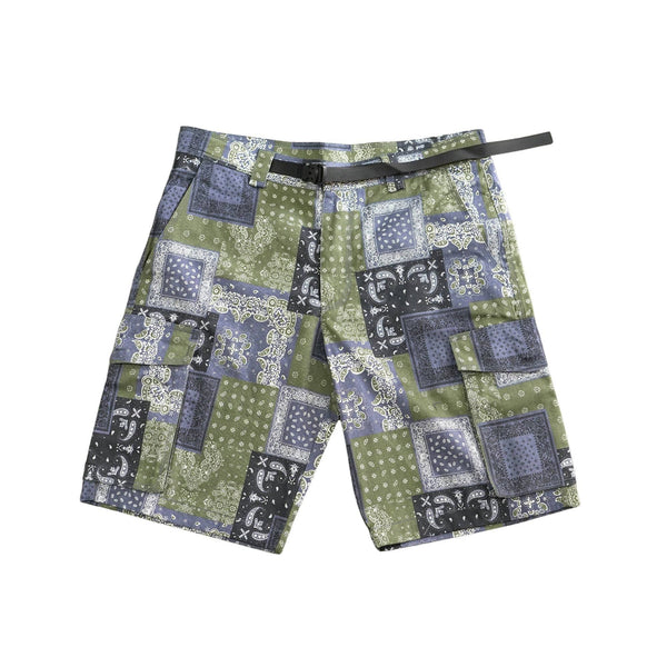 Bandana Blue vs Green Mixed Camo Shorts – Color: Small – Size: | Buy Now at Amakipkip Store